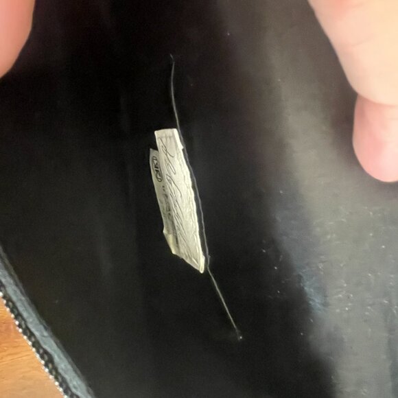 Lord & Taylor Black Beaded Crossbody Purse Bag 6" x 6"! - Picture 4 of 6